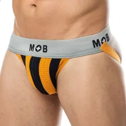 MOB Eroticwear Jockstrap Mob Classic Noir-Orange